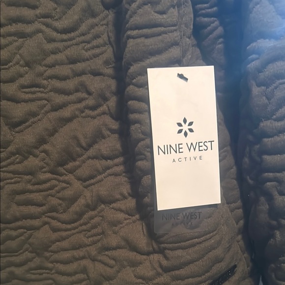 Nine West Olive Green Quilted Hoodie - Picture 4 of 10